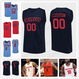 Custom Dayton Flyers Jhery Matos Dwayne Cohill Drew Swerlein Camron Greer 2020 Retro Basketball Jersey Men Youth women stitche