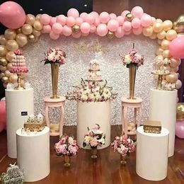 3pcs Round Cylinder Wedding Decorations Pedestal Display Art Decor Cake Rack Plinths Pillars for DIY 831