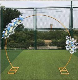 Party Decoration Wedding Accessories Ring Arch Birthday Background Artificial Flower Stand Metal Frame Dimensi