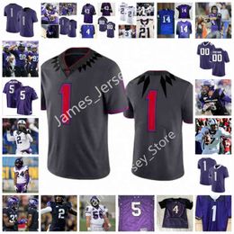 American College Football Wear American College Football Wear NCAA Custom TCU Horned Frogs Stitched Football Jersey 7 Kenny Hill 30 Garret Wallow 94 Corey Bethley 33