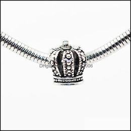 Charms Crown Retro Alloy Charm Bead Fashion Women Jewellery Stunning Design European Style For Diy Bracelet Necklace 43 W2 Drop Deliver Dh9Ng