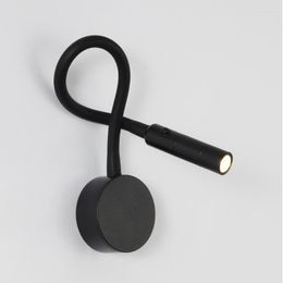 Wall Lamp Zerouno Led Lights Bed Side Reading Book Lamps Good Quality Sconces Flexible Tube Study Room Daily Fixture