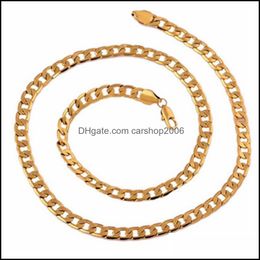 Chains 18K Yellow Gold Mens Necklace Chain Birthday Valentine Gift Valuable 102 Q2 Drop Delivery 2021 Jewelry Necklaces Pendants Carsh Dhluo