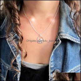 Chains Goat Pendant Necklace Sier Plated Charm Chain Necklaces For Women Gilr Fashion Party Jewelry Statement Necklace1 439 Lulubaby Dhofv