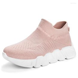 Athletic Shoes Slip-on High Quality Brand Children Sports For Girls Fashion Casual Kids Sneakers Breathable Mesh School