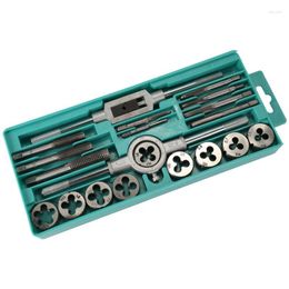 Professional Hand Tool Sets 12pcs/20pcs Alloy Steel Tap And Die Set With Adjustable Wrench Twisted Tools Hands Screw Taps For Metalworking