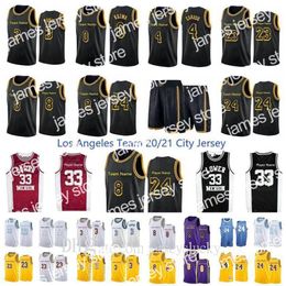 Basketball Jerseys Top Quality Los city Angeles Lower Merion 33 player Anthony 3 Davis 23 Player 14 Gassol 4 Caruso 0 Kuzma Black Mamba Youth basketball Jersey