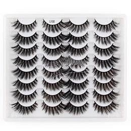 Thick Multilayer False Eyelashes Naturally Soft and Delicate Hand Made Reusable Fake Lashes Extensions Curly Crisscross Easy to Wear