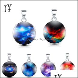 Charms Space Universe Galaxy Charms Luminous Diy Jewellery Findings Components Necklace Bracelets Pendant Charm 2.7Cm Fash Dhseller2010 Dhb38