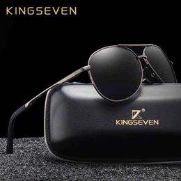 Sunglasses KINGSEVEN Brand Fashion Men's UV400 Polarised Sunglasses Men Driving Shield Eyewear Sun Glasses Oculos Gafas N7013 T220831