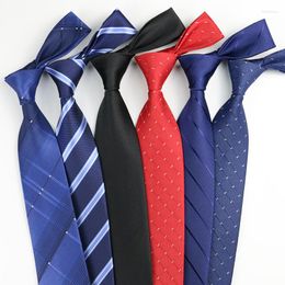 Bow Ties Classic Silk Men Plaid Neck 8cm Striped Tie For Formal Wear Business Suit Wedding Party Gravatas Male Gift Accessory