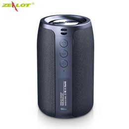 Portable Speakers Zealot S32 TWS Bluetooth Portable Speaker Outdoor Waterproof Wireless Mini Column Box Speaker Support TF card FM Stereo 3D Hi-Fi T220831