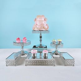Bakeware Tools 6Pcs-9pcs/Set Metal Cake Stand BAKE Display Wedding Decoration Accessories