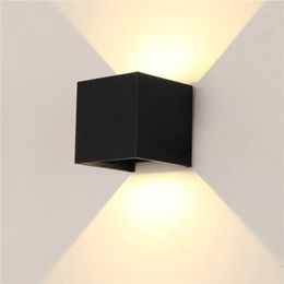 Wall Lamp IP65 Waterproof 6W 12W Indoor Outdoor Led Modern Aluminium Adjustable Surface Mounted Cube Garden Porch Light