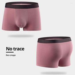 Underpants 3pcs High Quality Men's Underwear Boxers Breathable Pure Color Short Homme Superfine Modal Fiber Plus Size 3XL