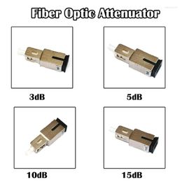 Fibre Optic Equipment 10 Pieces SC Female To Male Attenuator 3dB 5dB 10dB 15dB SM Single Mode Simplex FTTH Ethernet Networking