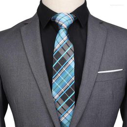 Bow Ties Tie Men's Tight 7cm Wedding Dress Banquet Fashion Plaid Commercial Gravatas Para Homens Slim Fitting Shirt Lots