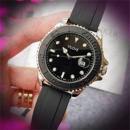 Fashion Classic Designer Men Watch 41mm Sapphire Glass Waterproof Clock Japan Quartz Movement Chronograph Luminous Layer Calendar Rubber Strap Wristwatches