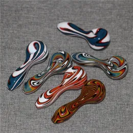 Smoking Hand Pipes Beautiful Water Bong Tobacco Accessories Dab Rig Art Oil Burner Spoon pipe