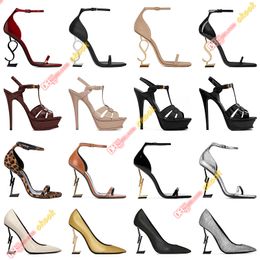 женские роскошные классические туфли дизайнерские туфли на высоком каблуке из лакированной кожи золотистого тона тройные черные нюдовые красные женские модные сандалии вечерние свадебные офисные туфли-лодочки