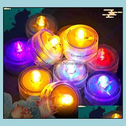 Other Festive Party Supplies Christmas Flash Decorations Festive Supplies Led Electronic Candle Colorf Heart-Shaped Ca Homeindustry Dhcxp