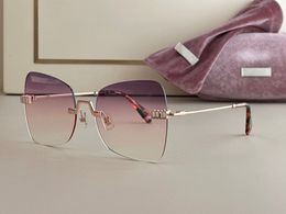 Sunglasses For Women Summer Cat Eye style Anti-Ultraviolet 50WS Retro Plate oval Half frame fashion Eyeglasses Random Box