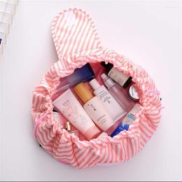 Storage Bags Portable Drawstring Cosmetic Bag Large Capacity Magic Makeup Pouch Travel Waterproof Toiletry Beauty Case Women Organiser