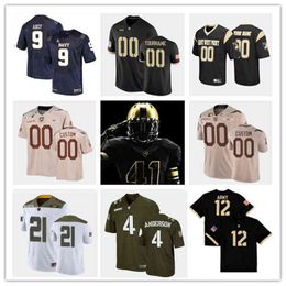 American College Football Wear American College Football Wear 2022 NCAA Custom Army Black Knights Stitched College Football Jersey 8 Kelvin Hopkins Jr. Jersey 15 Ry