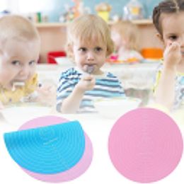 Table Mats Silicone Baking Mat With Scale Non-stick Cake Pad Rolling Dough Round Shape Placemat