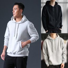 Men's Hoodies Men's Hoodie Sweatshirt Stylish Drawstring Sweatshirts W/ Pocket Baggy Outerwear