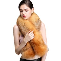 Real Whole Fox Fur Scarf Shawl Women Winter Warm Cape For Wedding Party