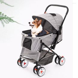 Dog Car Seat Covers Pet Puppy Cat Travel Stroller Pushchair Jogger Folding Trolley Teddy Trolleys Cage Four Wheels Outdoor
