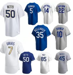 Mookie Betts jerseys Cody Bellinger Corey Seager Justin Turner Clayton Kershaw Dustin May 21 22 Custom Men Women youth Kids Baseball jersey