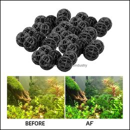 Filtration Heating 20-100Pcs 18Mm Aquarium Philtre Bio Balls Wet Dry Canister Philtres Media Fish Tank Biological Ball Drop Delivery 2 Dhdii