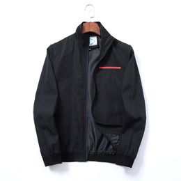 Zipper Fashion Men's Jacket Long Sleeve Print Slim High Quality Designer Windbreaker Men Thin Jacket Autumn Winter Outdoor Size M-3XL LAPG