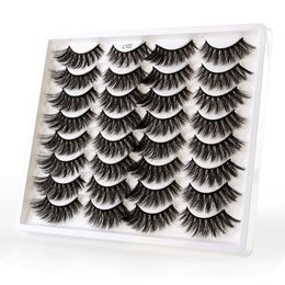 Reusable Handmade 3D False Eyelashes Extensions Soft Light Multilayer Thick Fake Lashes Curly Crisscross Easy to Wear 11 Models DHL