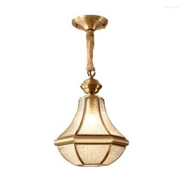 Pendant Lamps Simple And Modern Corridor Porch Light Retro Balcony Bedroom Study Personality Creative Small Chandelier