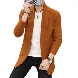 Men's Sweaters Men's Knitted Jackets Spring And Autumn Wool Cardigan Handsome Long Sweater