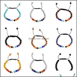 Beaded Strands Seven Chakra Bracelets Men And Women Fashion Personality New Listing Essential Oil Diffusion Yoga Drop Delivery 2021 J Dhycb