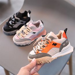 First Walkers 3 Colours Style Soft Sole Boys Girls Shoes Lowtop Casual Breathable Student Sports Size 2136 Girl Sneakers 220830