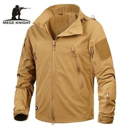 Mens Jackets Mege Brand Clothing Autumn Mens Jacket Coat Military Clothing Tactical Outwear US Army Breathable Nylon Light Windbreaker 220830