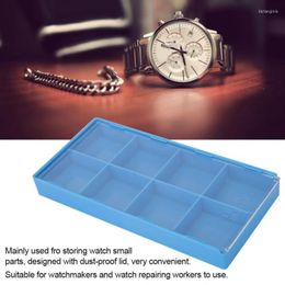 Watch Boxes Plastic Parts Storage Box Organiser Watchmaker Repairing Tools Tray Display Container Holder C