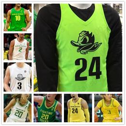 NCAA Oregon Ducks Basketball Jersey 13 Chandler Lawson 10 Shakur Juiston 32 Anthony Mathis 0 Will Richardson custom mens women