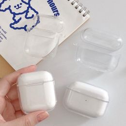 Transparent cases for earphones airpods 3 Pro wireless Bluetooth headset protective sleeve designer creative airpod 1 2 case headset AP3 shell