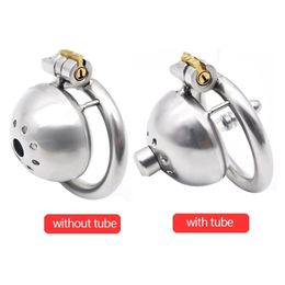 Cockrings CHASTE BIRD 304 stainless steel Male Chastity Device Super Small Short Cock Cage with Stealth lock Ring Sex Toy A269 220831