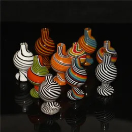 Smoking 25mm Colorful Glass Bubble Carb Cap with Thick Pyrex Tops Ball Caps for Domeless Quartz Banger Nails Water Pipes