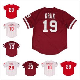 Philadelphia 1 Richie Ashburn JERSEYS 1950 4 Dykstra 1991 10 Darren Daulton 19 29 John Kruk 1993 Vintage Baseball Jersey