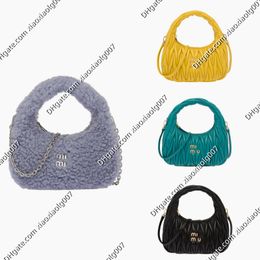 Classic style Solid color bags casual handbag Women's unique Designer shoulder Mi Wander Sheepskin Mini Hobo Bag Luxury wallet womens Cross body bag Hobos Totes