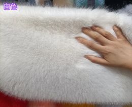 50 cm/ kawałek gęsto imitacja lis futra pluszowa tkanina sukienka futrzana kula lalka dekoracja bestia rąk rąk solidny kolor