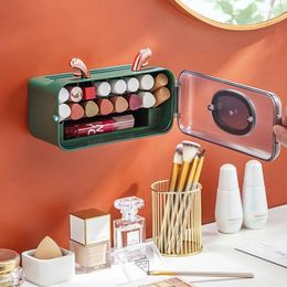 Storage Boxes Lipstick Holder Make-up Organiser Cosmetic Box Lip Gloss Rotating Display Stand Transparent Plastic